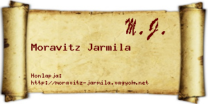 Moravitz Jarmila névjegykártya